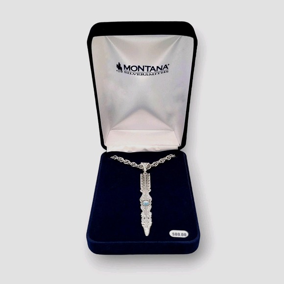 Montana Silversmiths Swift Like The Current Arrow Necklace Retail $80 - NEW! - Picture 8 of 10